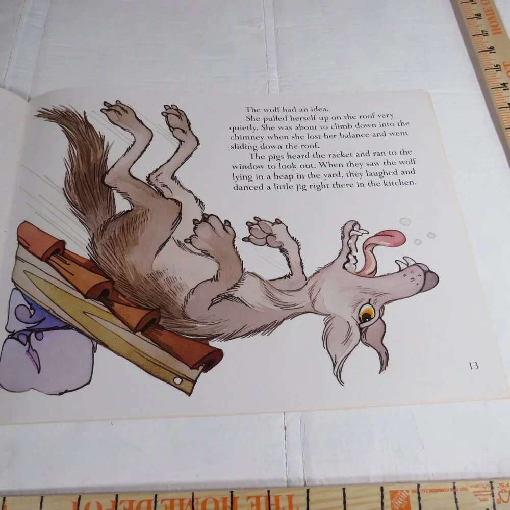 The Three Little Pigs BIG BOOK (almost 2 feet long ) w student story book